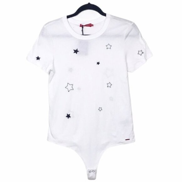 n:PHILANTHROPY Tops - n:philanthropy White Palmer Star Bodysuit Tee